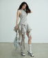 Ripple Flow Petal Dress
